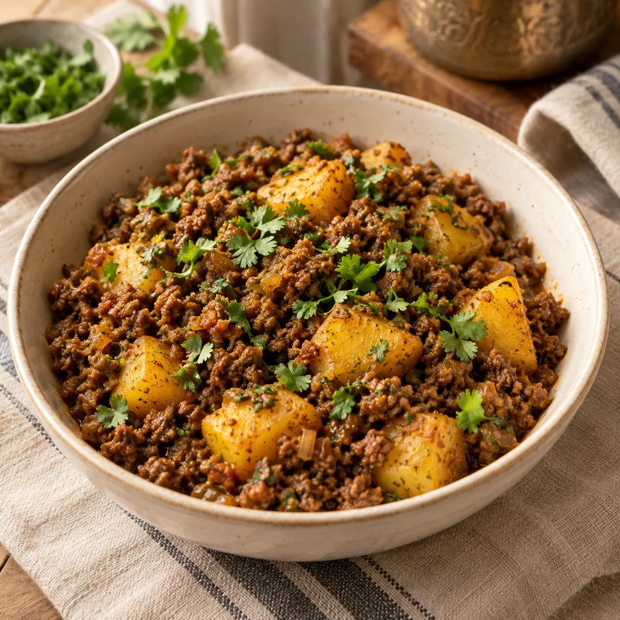 Beef Keema Aloo